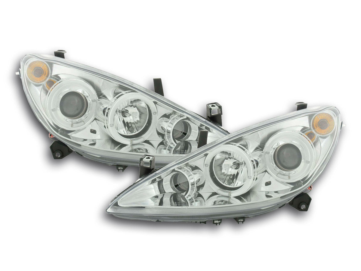 Scheinwerfer Set Peugeot 307 01-06 chrom Scheinwerfer Set Peugeot 307 01-06 chrom